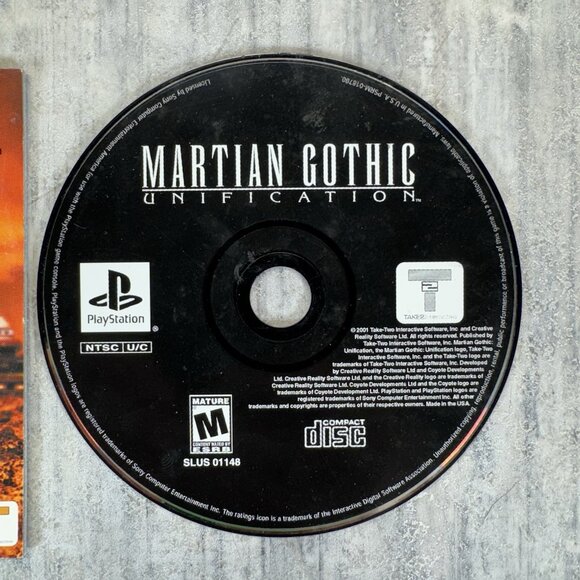 Martian Gothic: Unification (Sony PlayStation PS1) Game Disc & Manual - Picture 2 of 7
